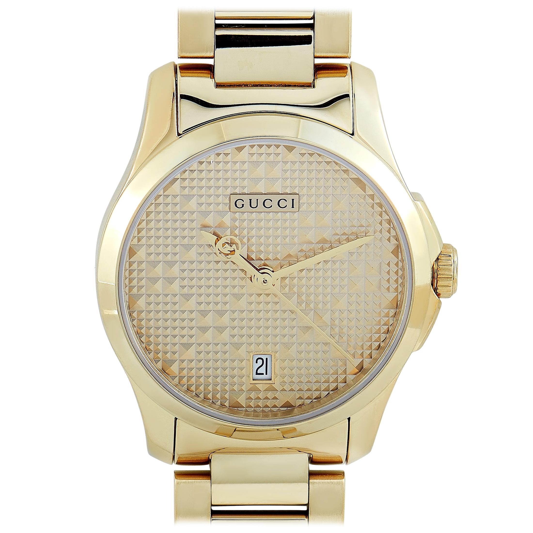 Gucci G-Timeless Yellow Gold-Tone Watch YA126553 at 1stDibs | timeless gold  watch, gucci g timeless watch gold, gold watch gucci