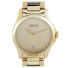 Gucci G-Timeless Yellow Gold-Tone Watch YA126553