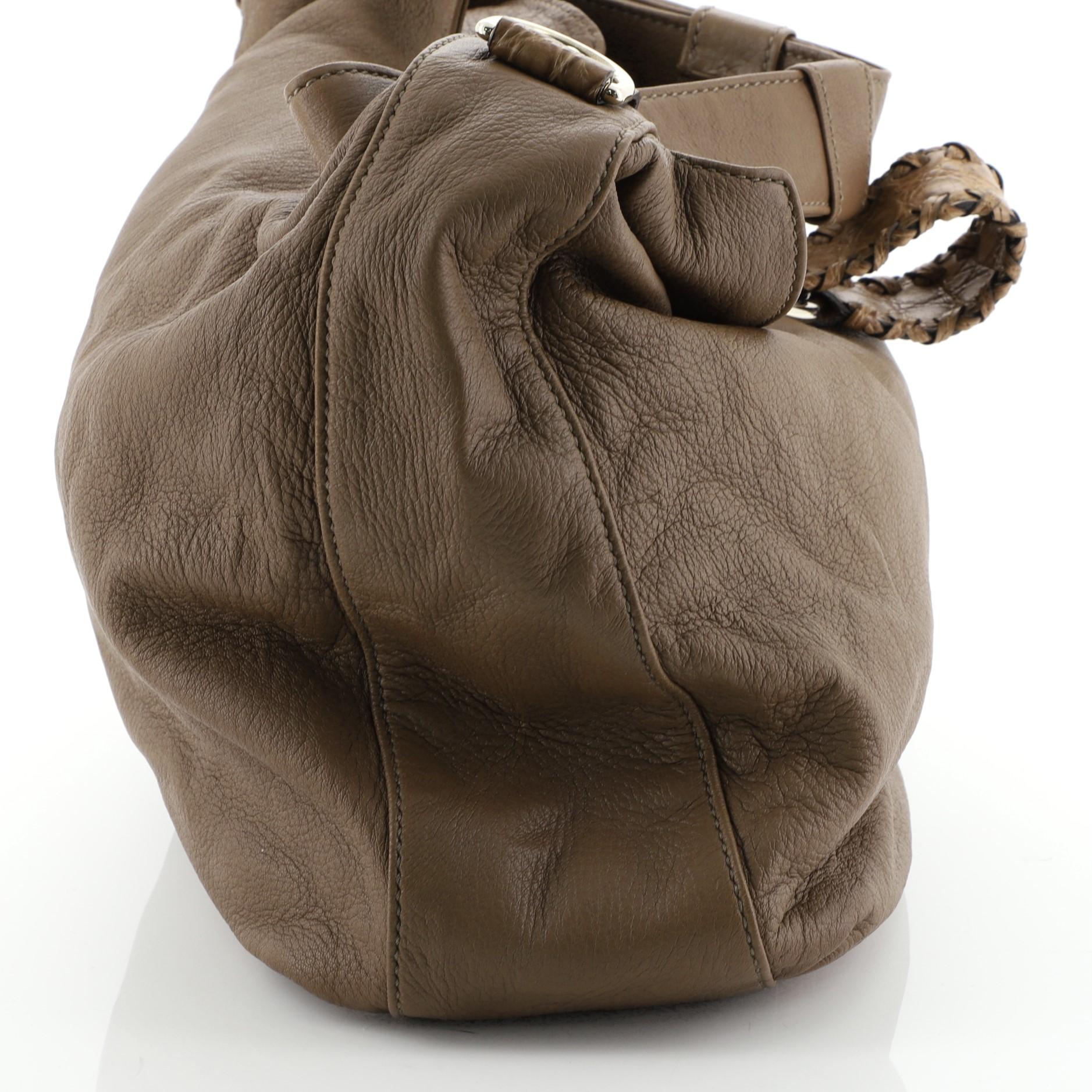 Gucci G Wave Hobo Leather Medium 3