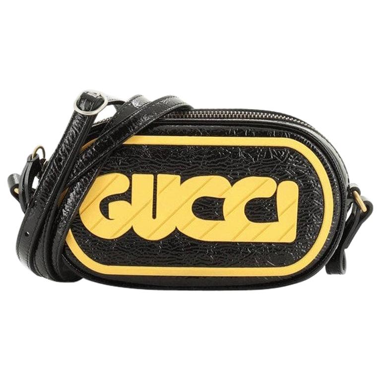 Gucci Game Patch Crossbody Bag Patent 