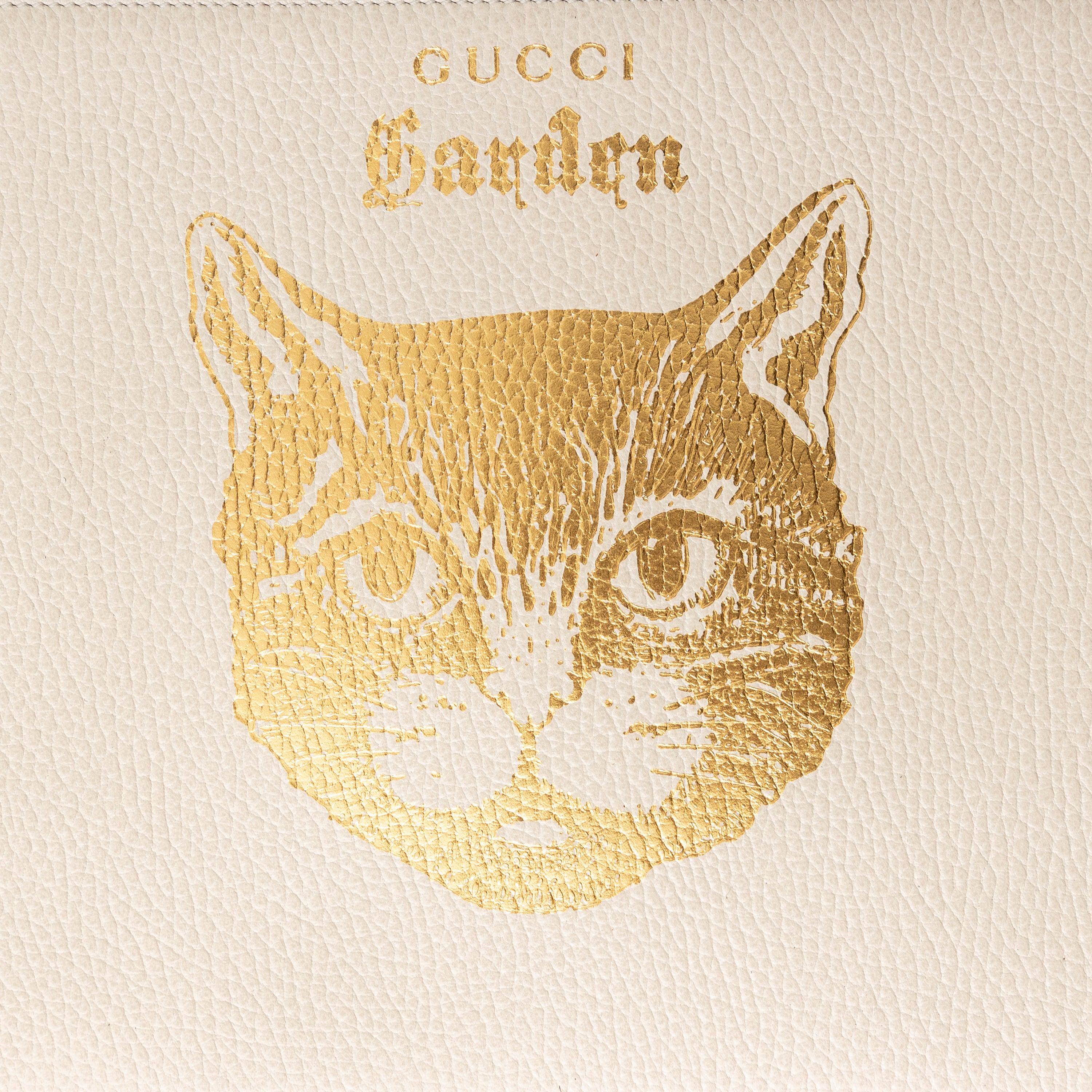 Gucci Garden Cat Clutch Bag - '20s In Excellent Condition For Sale In Milano, IT