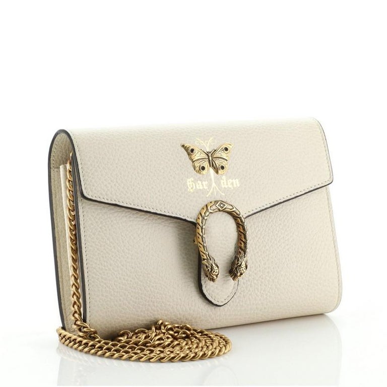 Gucci Garden Dionysus Chain Wallet Embellished Leather at 1stDibs