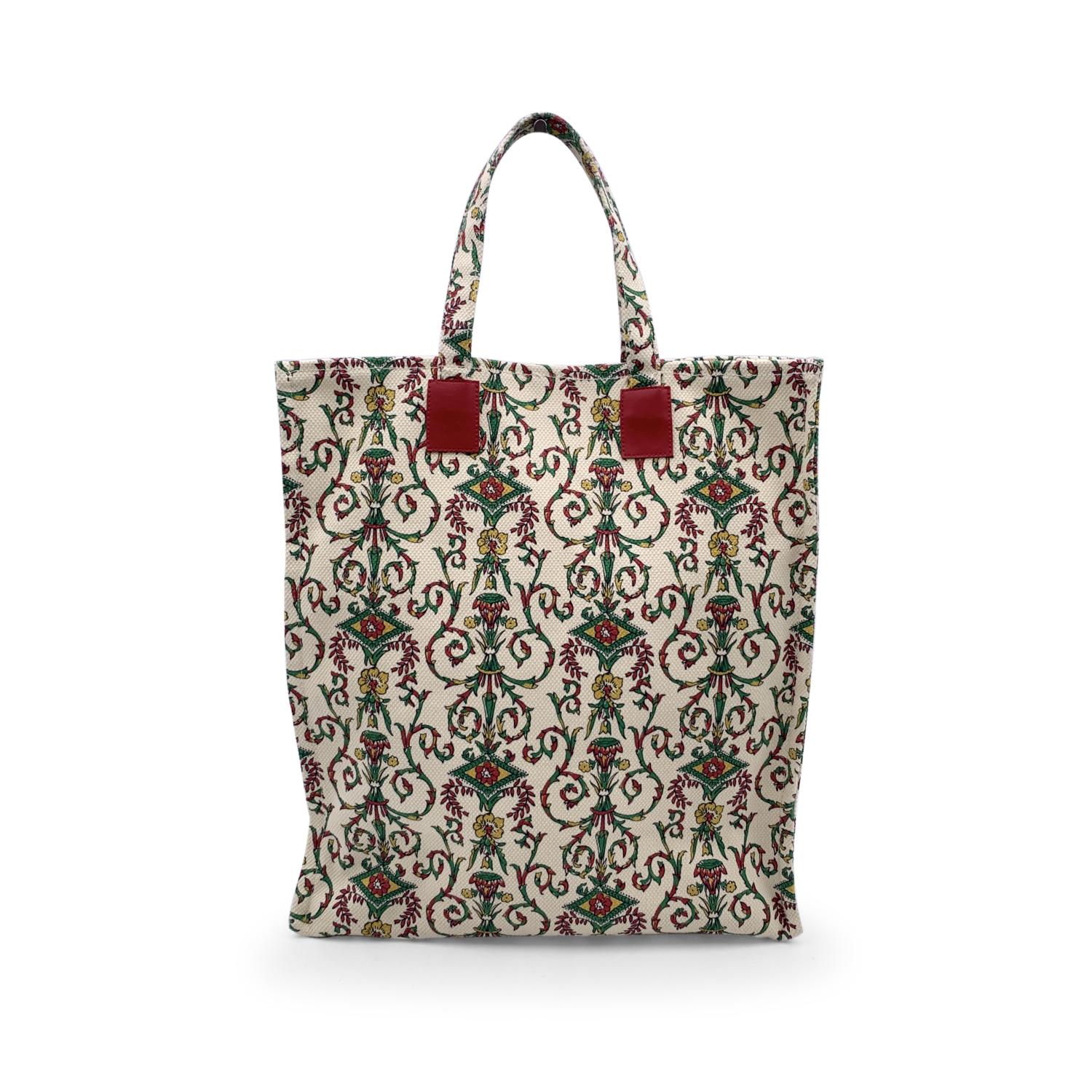 Gucci Garden Firenze 1921 Printed Canvas Tote Shopping Bag at