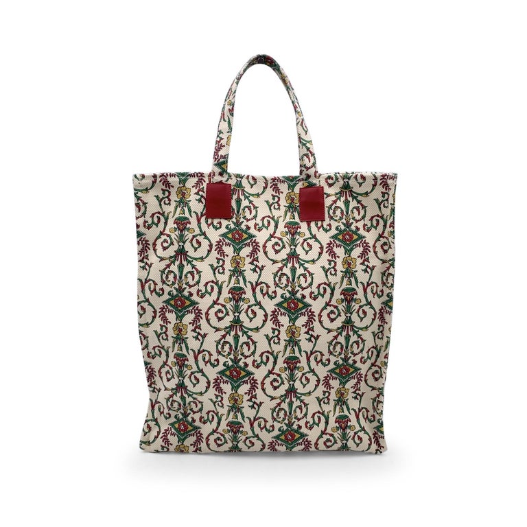 Gucci Garden Firenze 1921 Printed Canvas Tote Shopping Bag at 1stDibs
