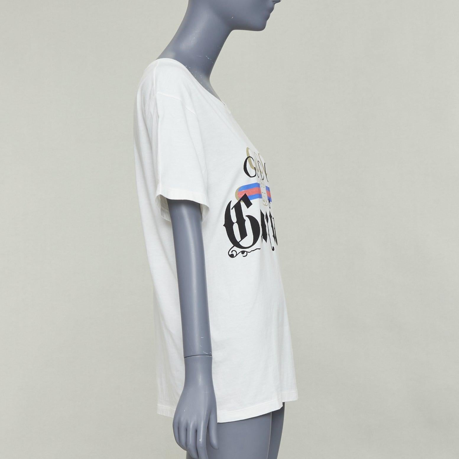 Gucci Garden bianco sporco con doppio logo ricamato sulla schiena XS In condizioni ottime in vendita a Hong Kong, NT