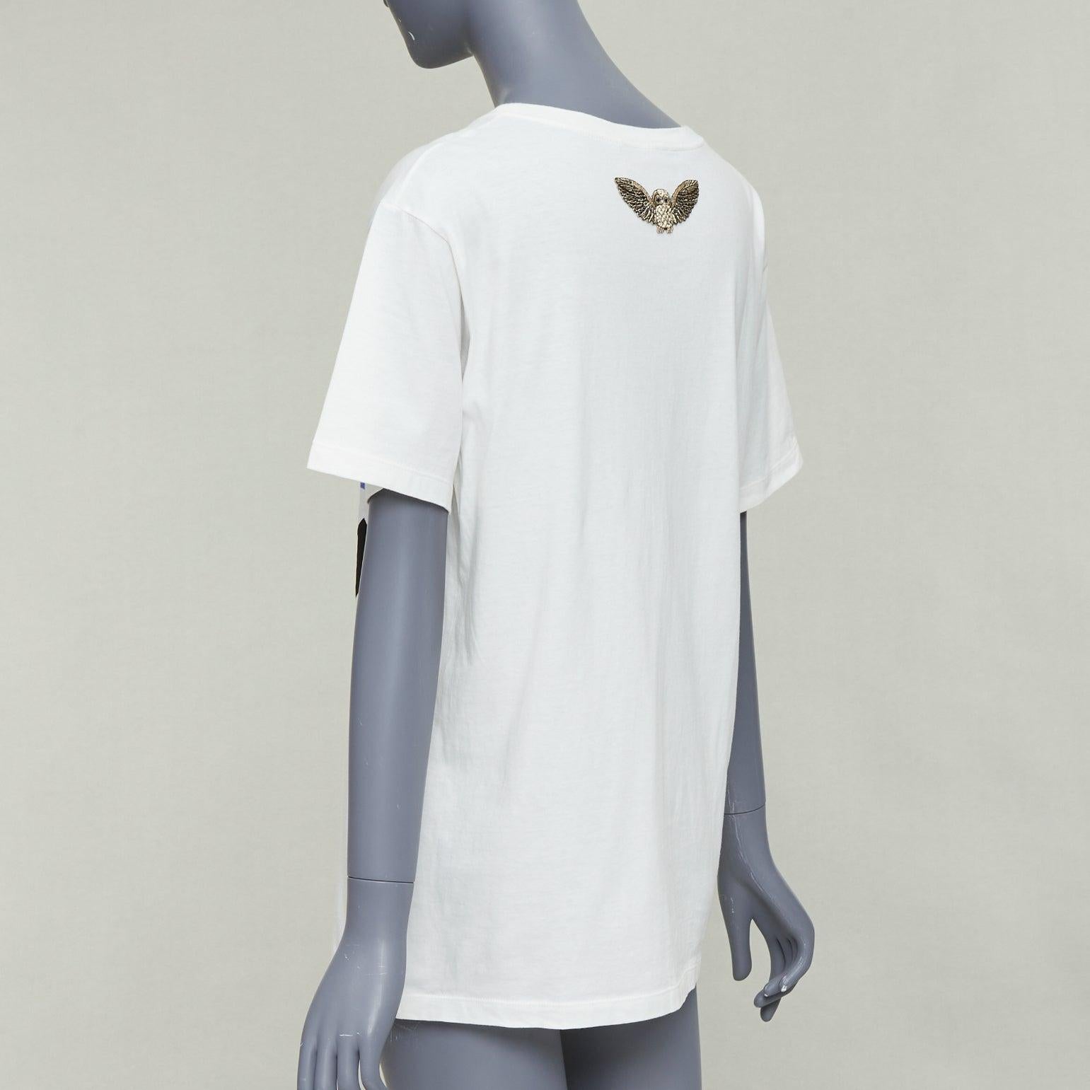 Gucci Garden bianco sporco con doppio logo ricamato sulla schiena XS in vendita 1