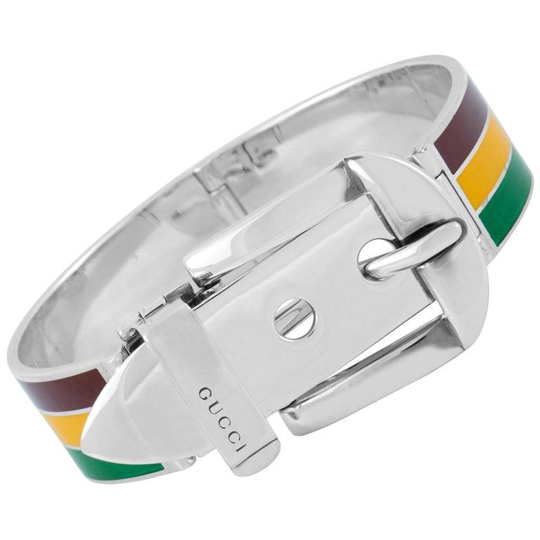 gucci enamel bracelet