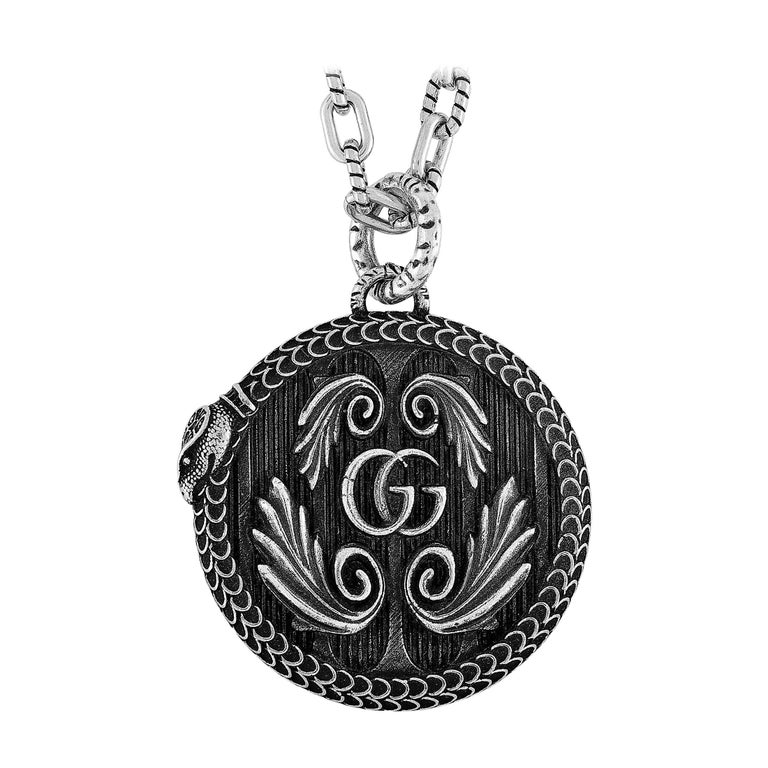 Gucci Garden Sterling Silver Snake Motif Necklace at 1stDibs | gucci garden  necklace, gucci garden silver necklace