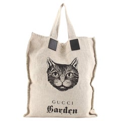 Gucci Garden Tote Printed Linen at 1stDibs | gucci garden tote bag, gucci  garden bag, gucci cat tote
