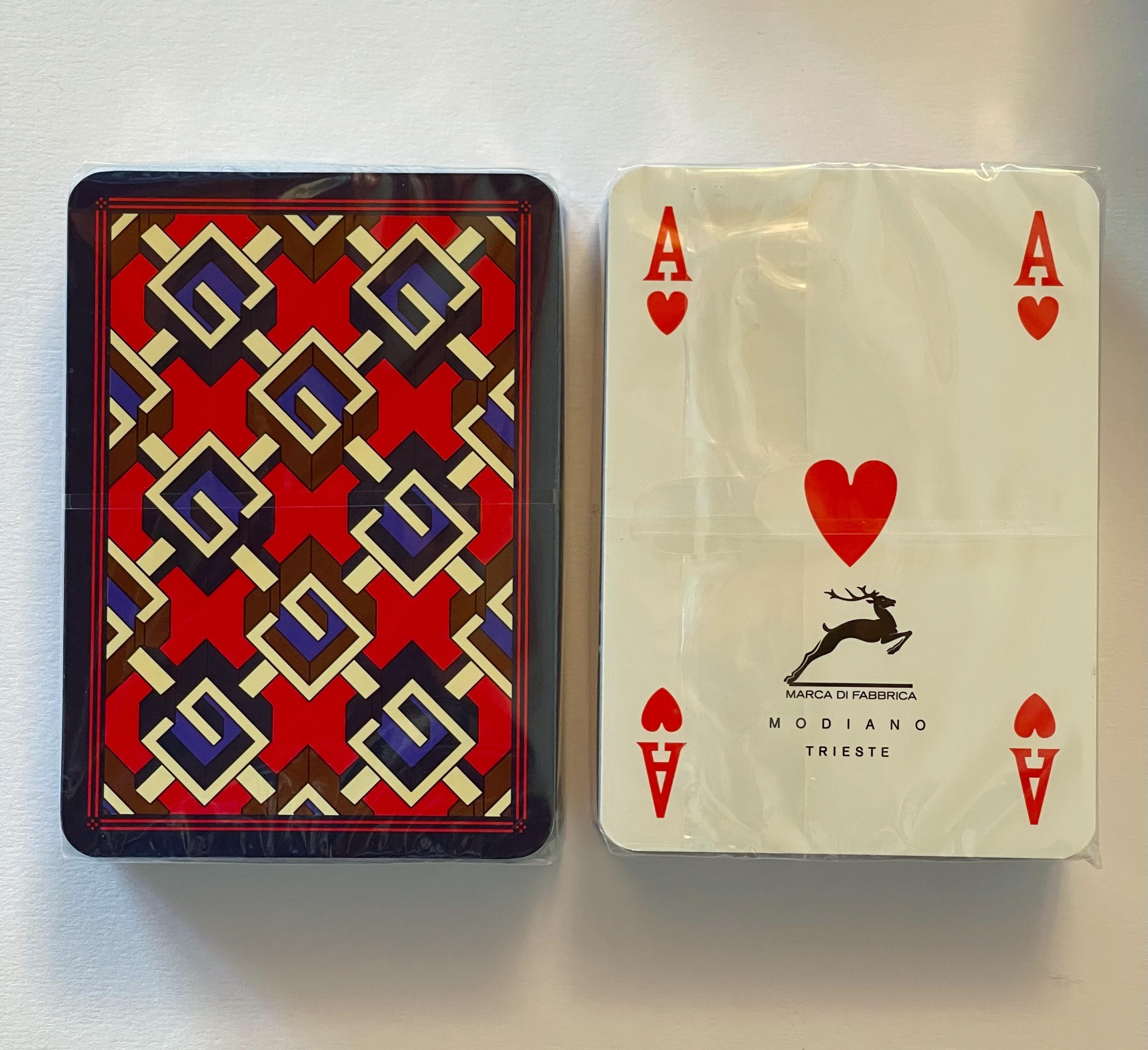GUCCI Geometrische G Aktentasche Poker Kartenspiel Set im Angebot 3