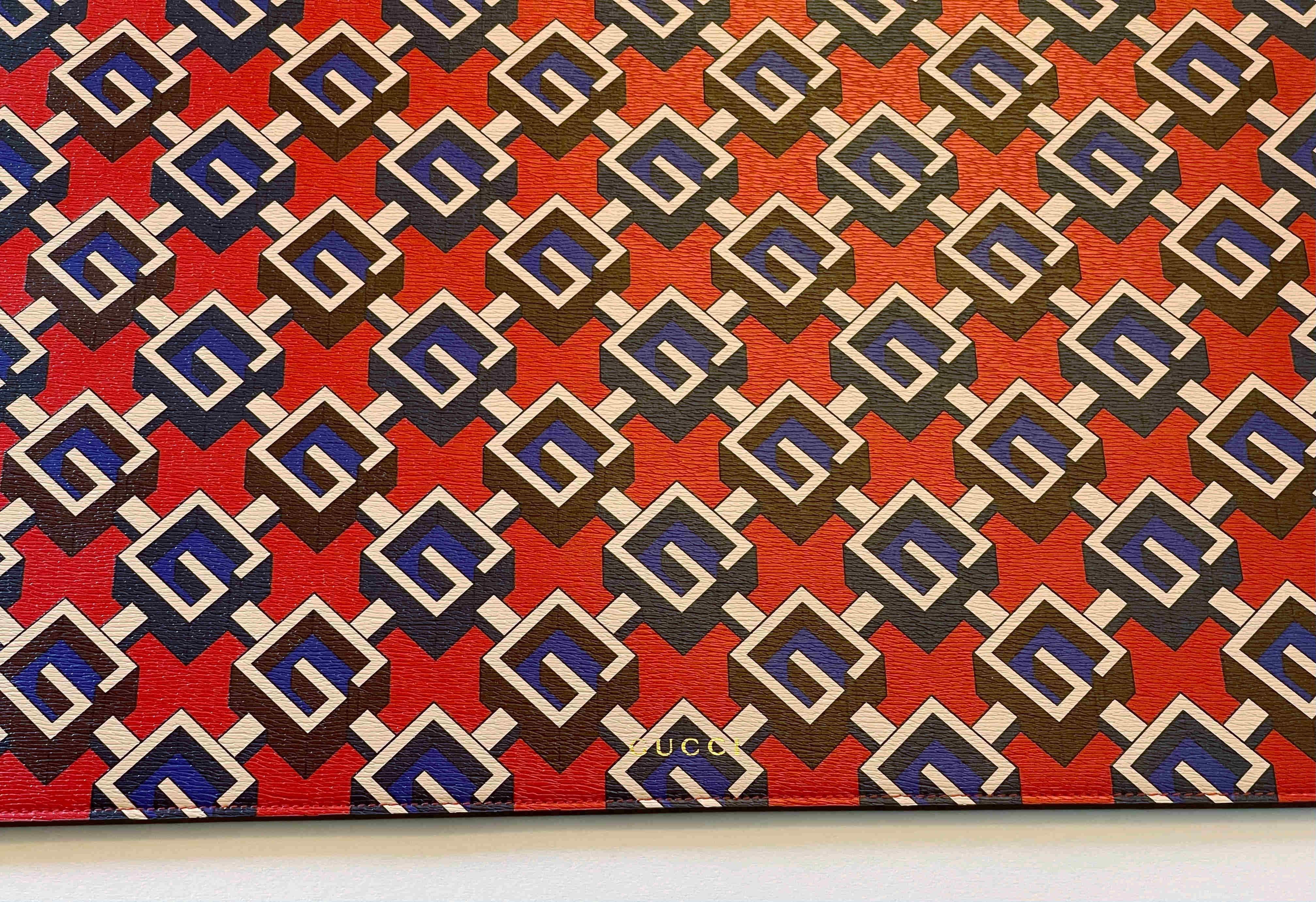 Mat de bureau géométrique G de Gucci Excellent état - En vente à Los Angeles, CA