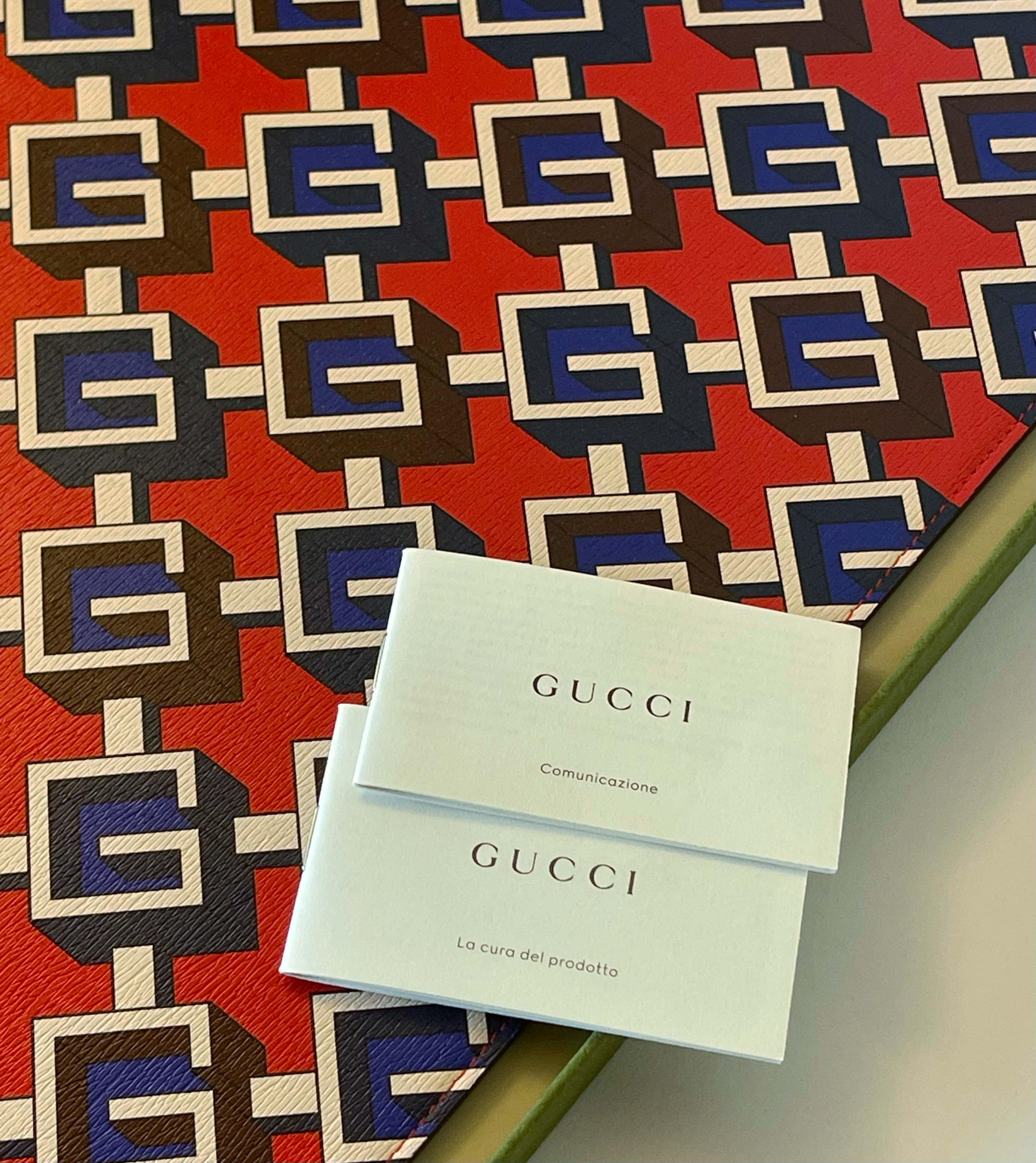 Mat de bureau géométrique G de Gucci en vente 1