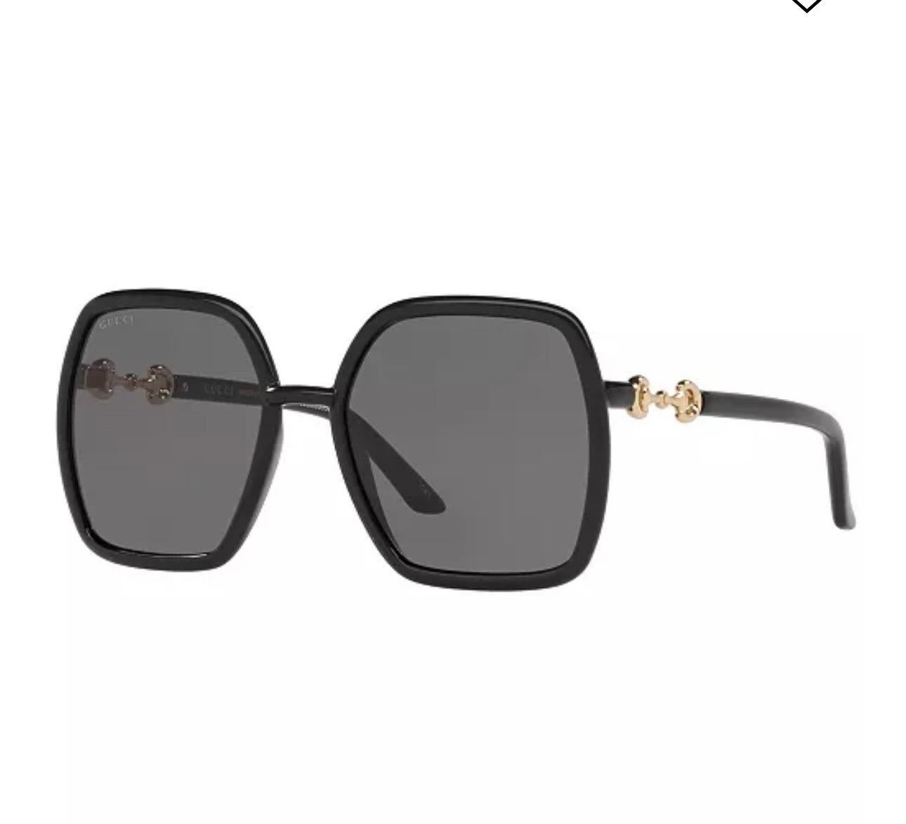 Women's Gucci GG 0890S 001  55 19-140 Brand New  black Women Sunglasses, Made in Italy