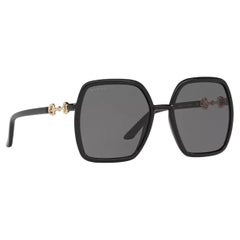 Gucci GG 0890S 001  55 19 140 Neuf  Lunettes de soleil femme noires, Made in Italy