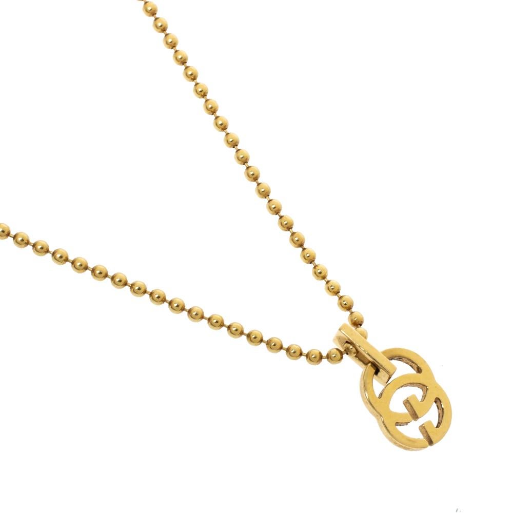 gucci necklace gold 18k