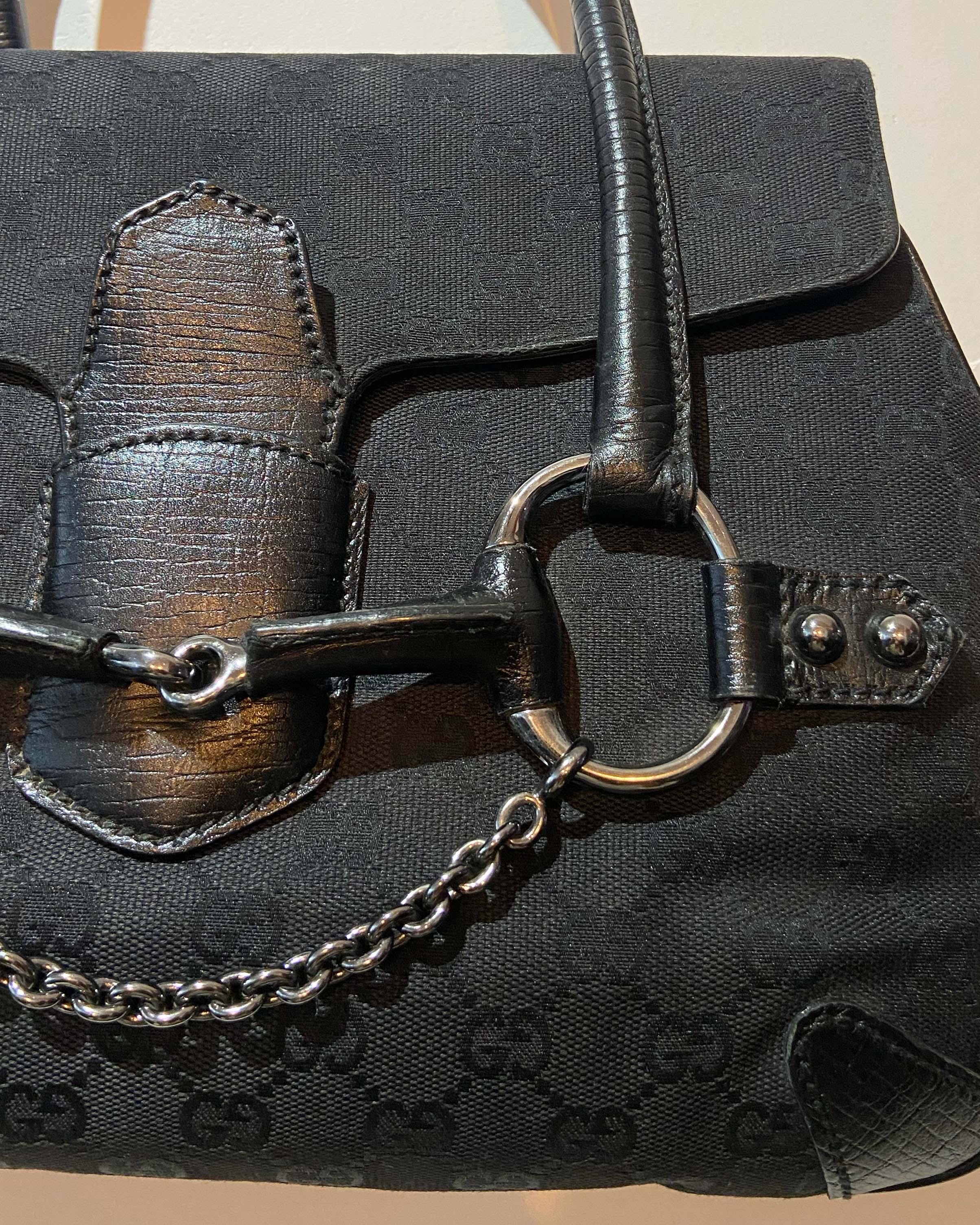 Women's or Men's Gucci  GG Black Monogram Shoulder Bag