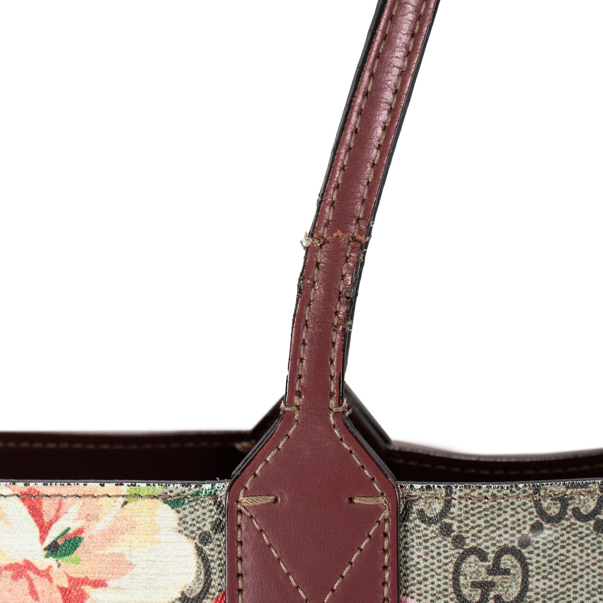 Gucci GG Blooms Reversible Floral Gg Canvas Multicolor 368571 Tragetasche im Angebot 10