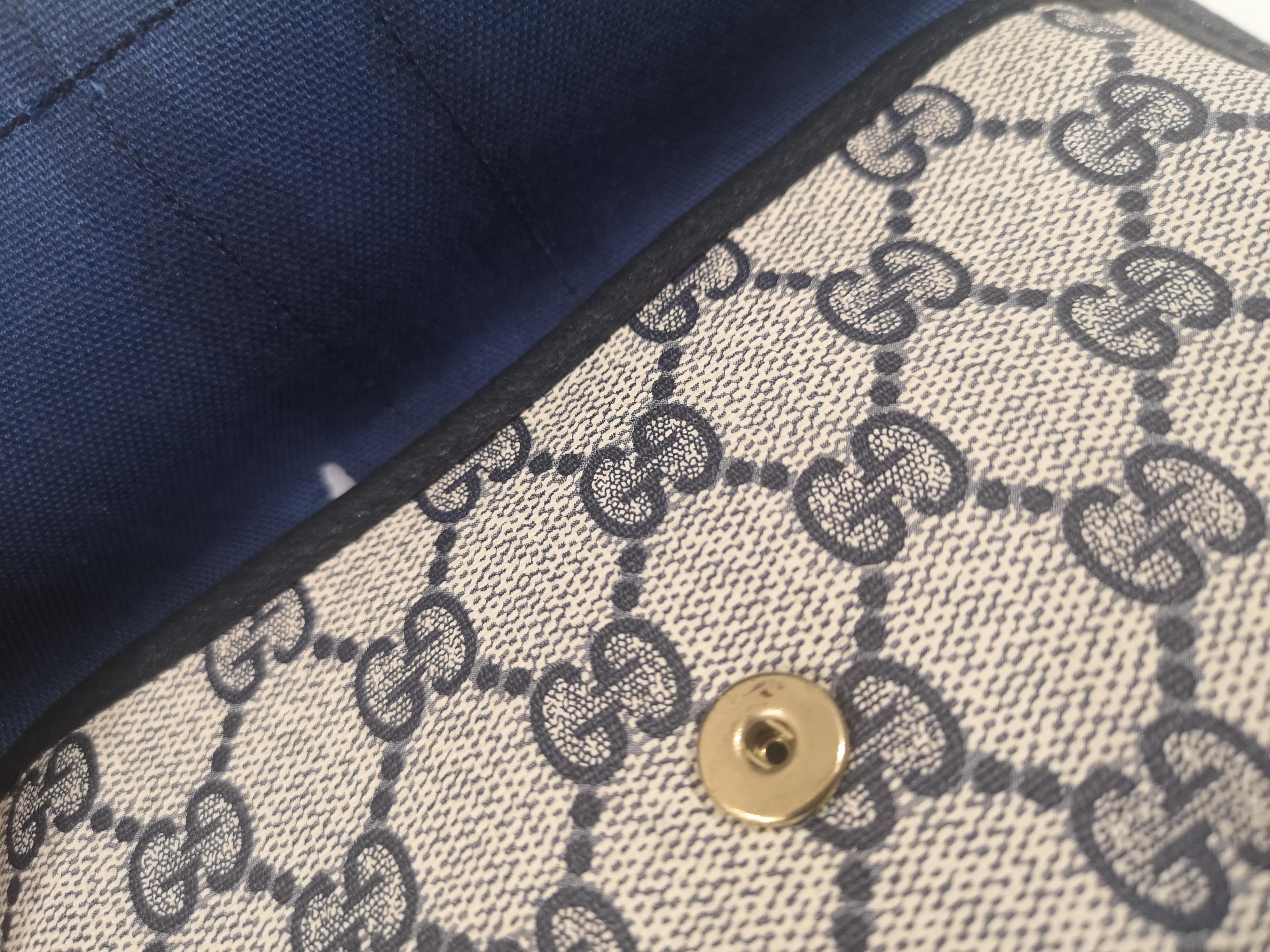 Gucci GG blu passport case In Good Condition In Capri, IT