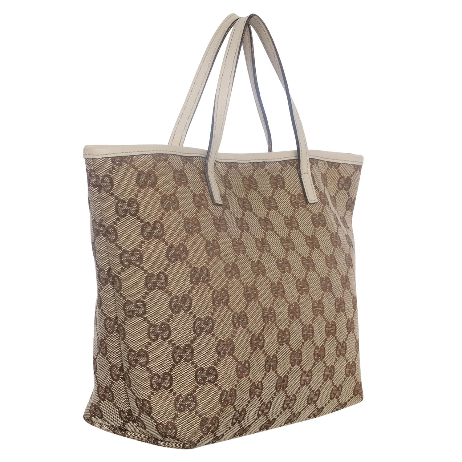Gucci GG Brown Monogram Canvas Zoo Tote Small im Angebot 3