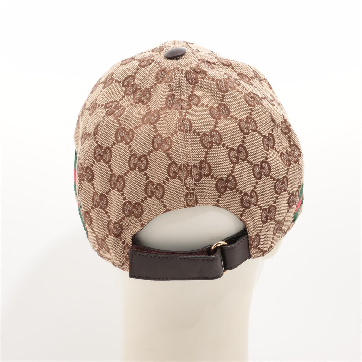 Gucci GG - Casquette de baseball en toile avec Web Bon état à Humacao, PR