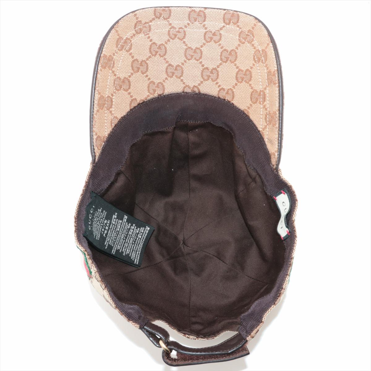  Gucci GG - Casquette de baseball en toile avec Web Pour femmes 