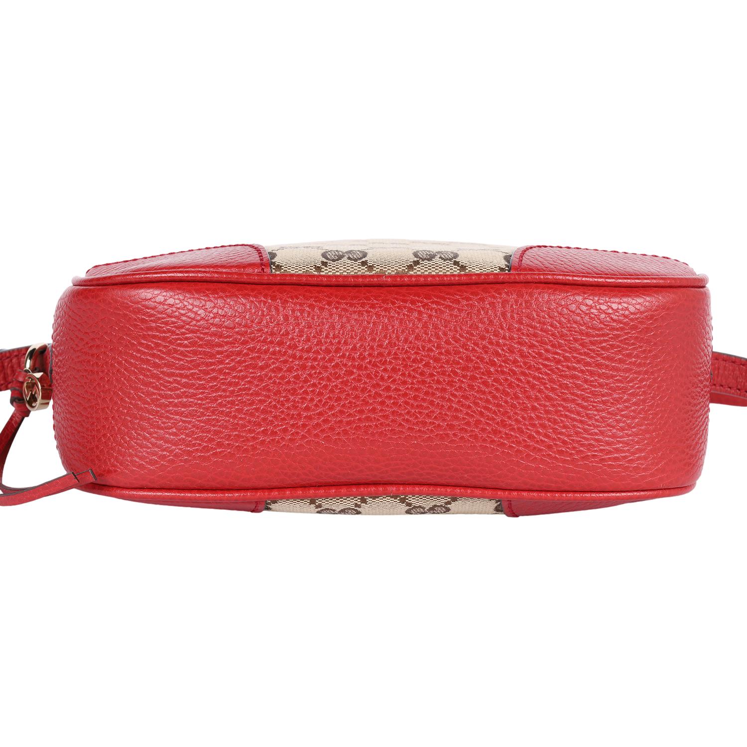 GUCCI GG Canvas Bree Crossbody Tasche Rot im Angebot 5