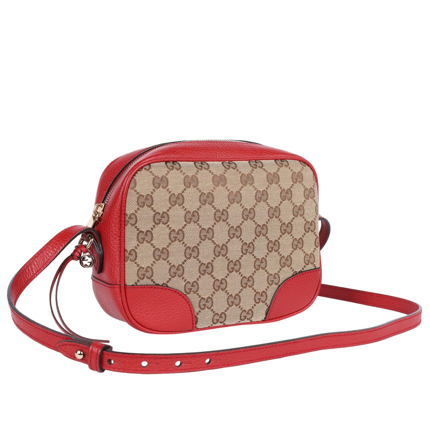 GUCCI GG Canvas Bree Crossbody Tasche Rot im Angebot 1