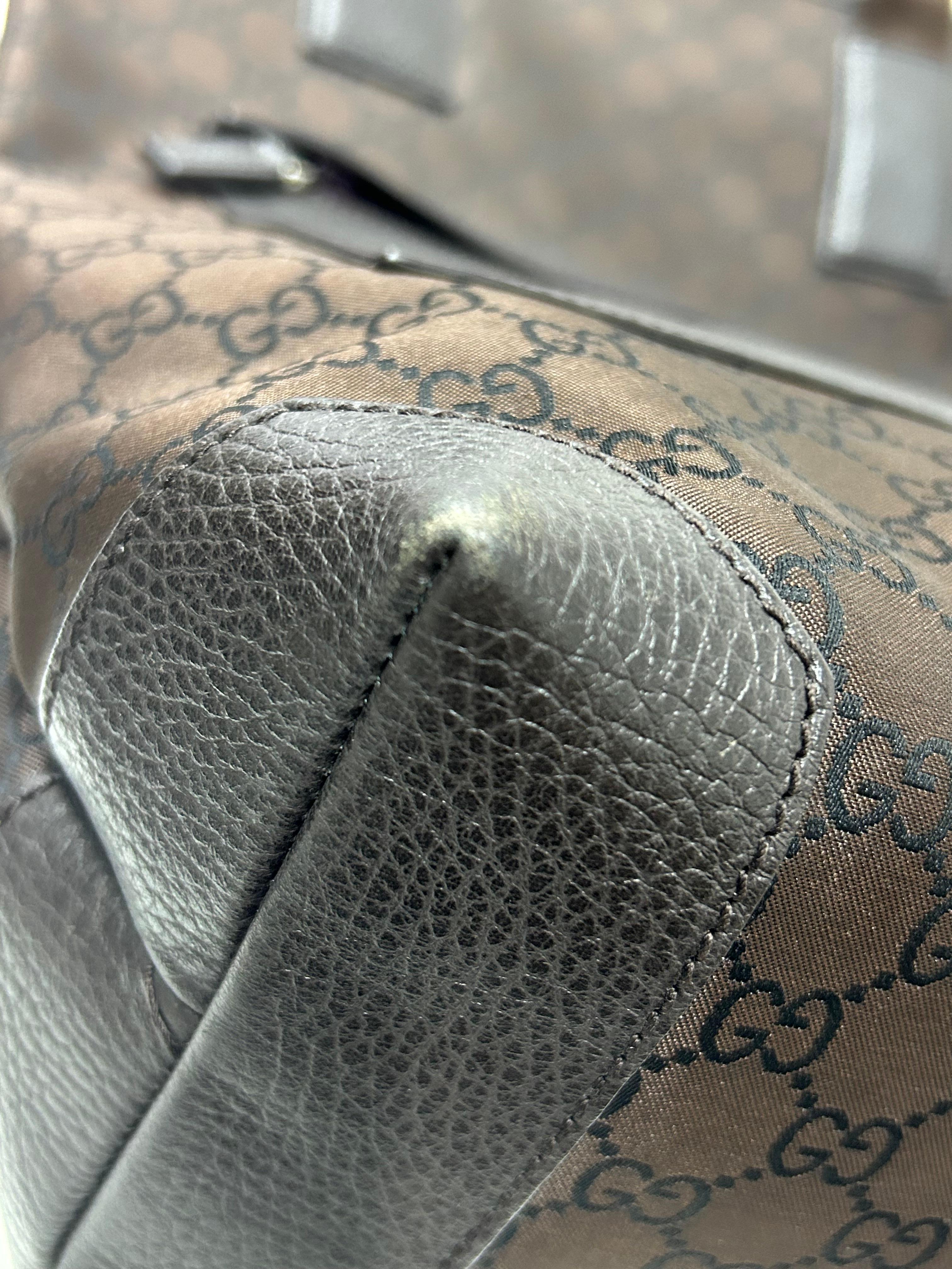 Gucci GG Canvas Brown Tote Bag 1