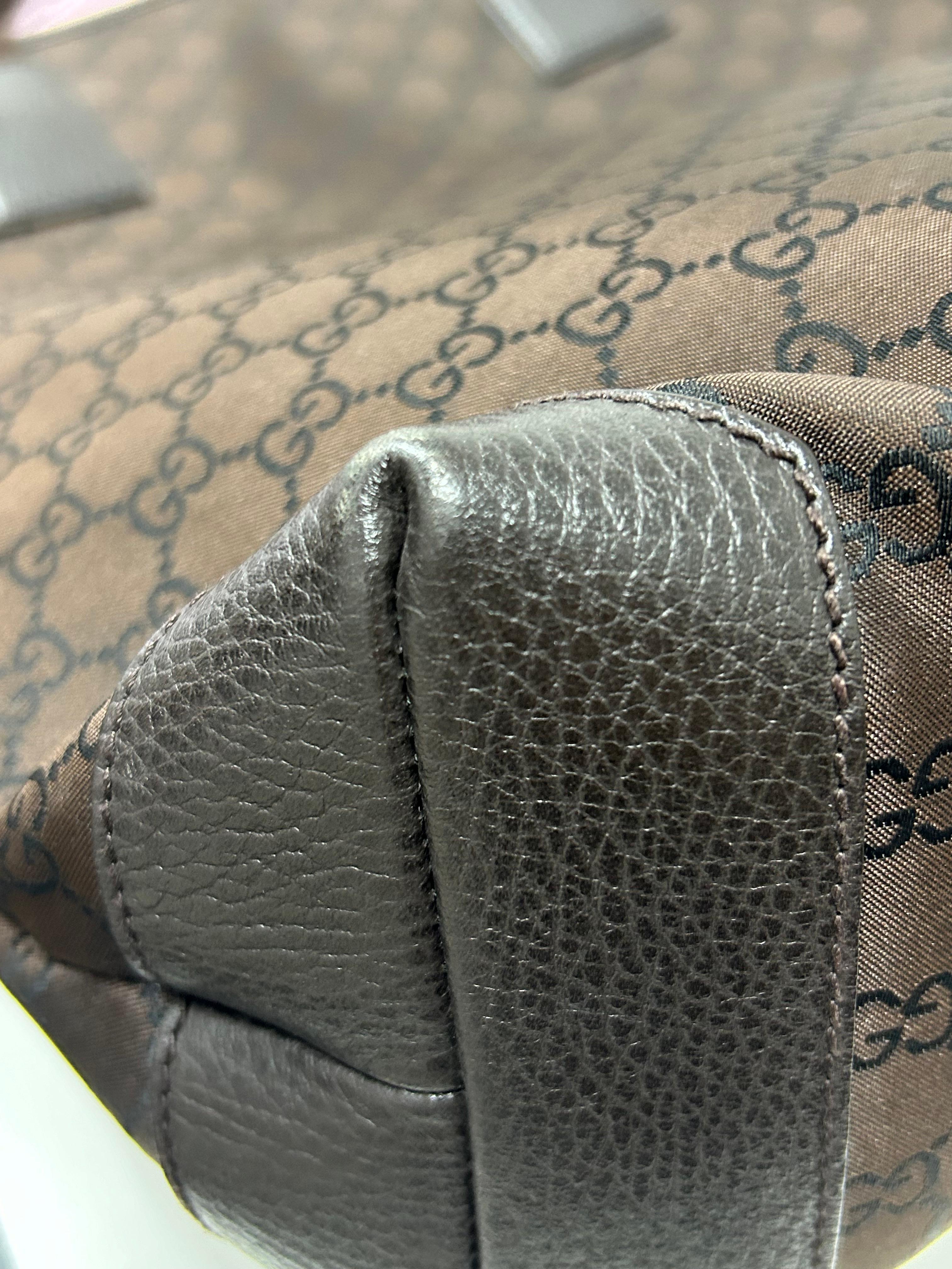 Gucci GG Canvas Brown Tote Bag 4