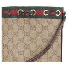 Gucci GG Canvas Bucket Bag — Beige
