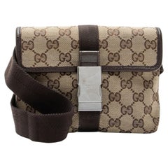 Gucci GG Canvas Buckle Belt Bag