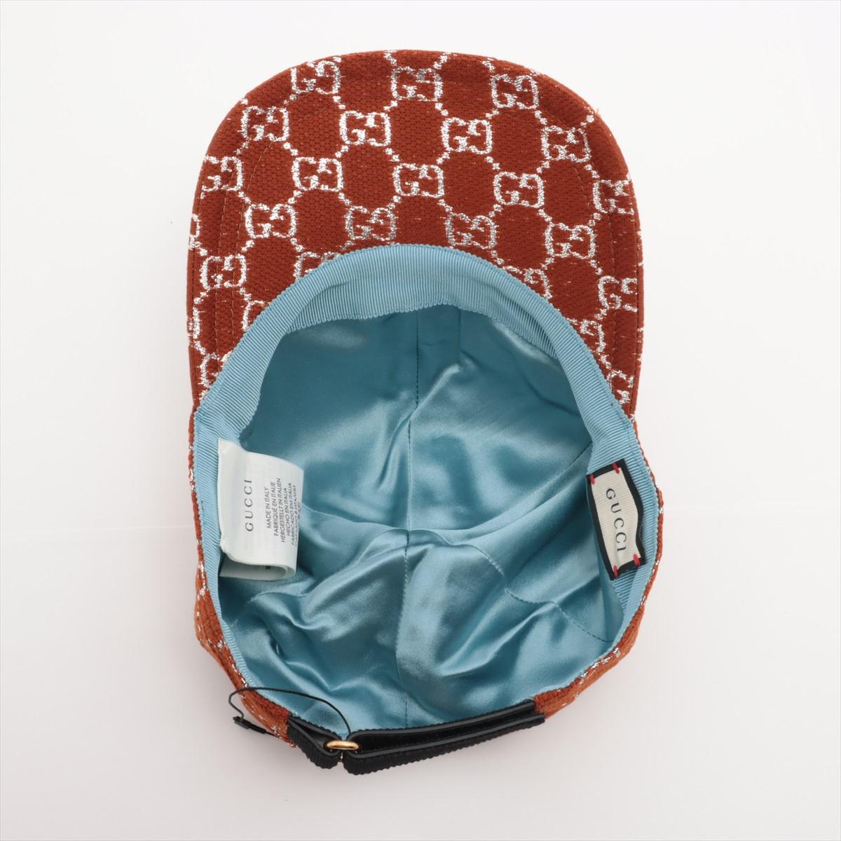 da uomo o donna Gucci GG Canvas Cap Marrone Ruggine in vendita