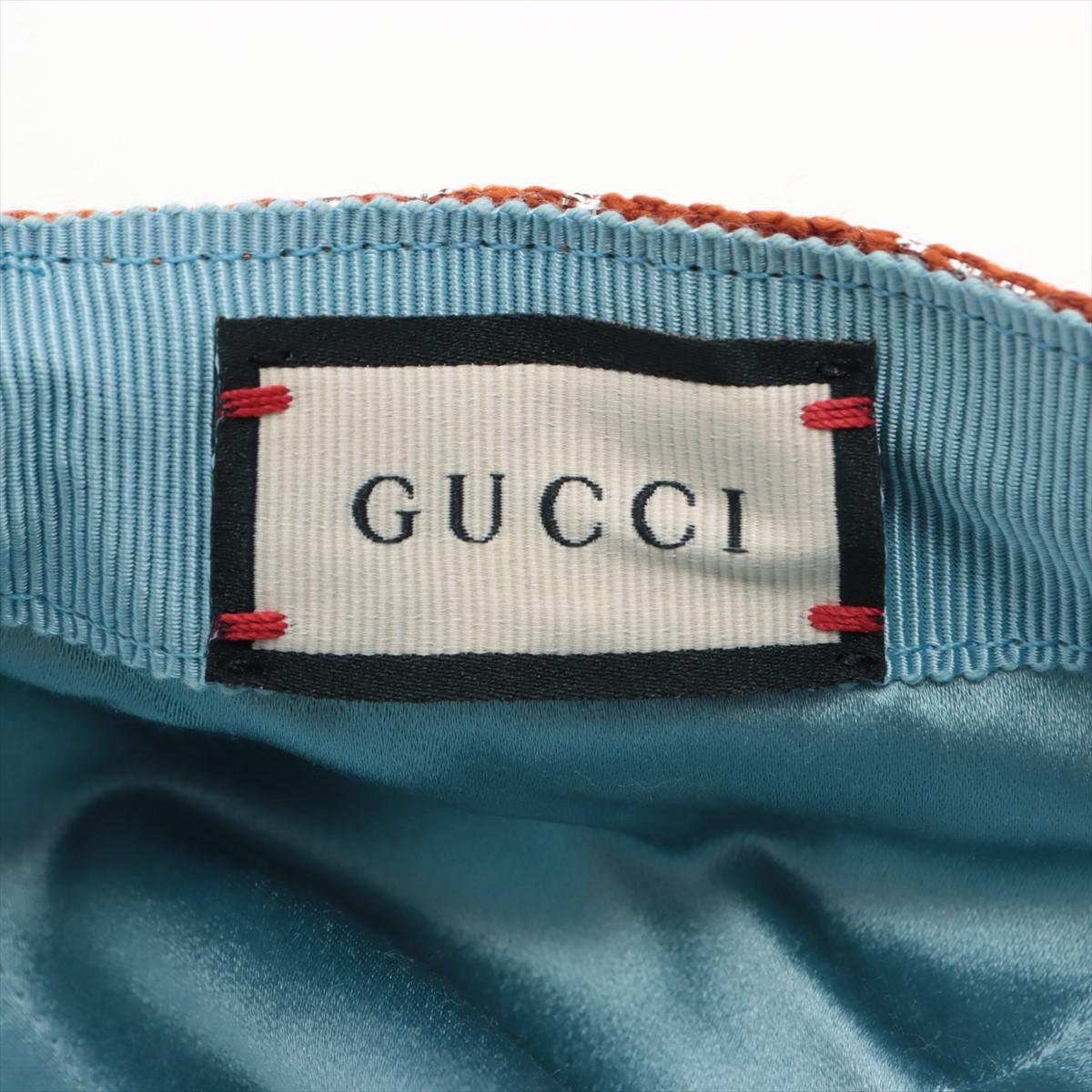 Gucci GG Canvas Cap Marrone Ruggine in vendita 1