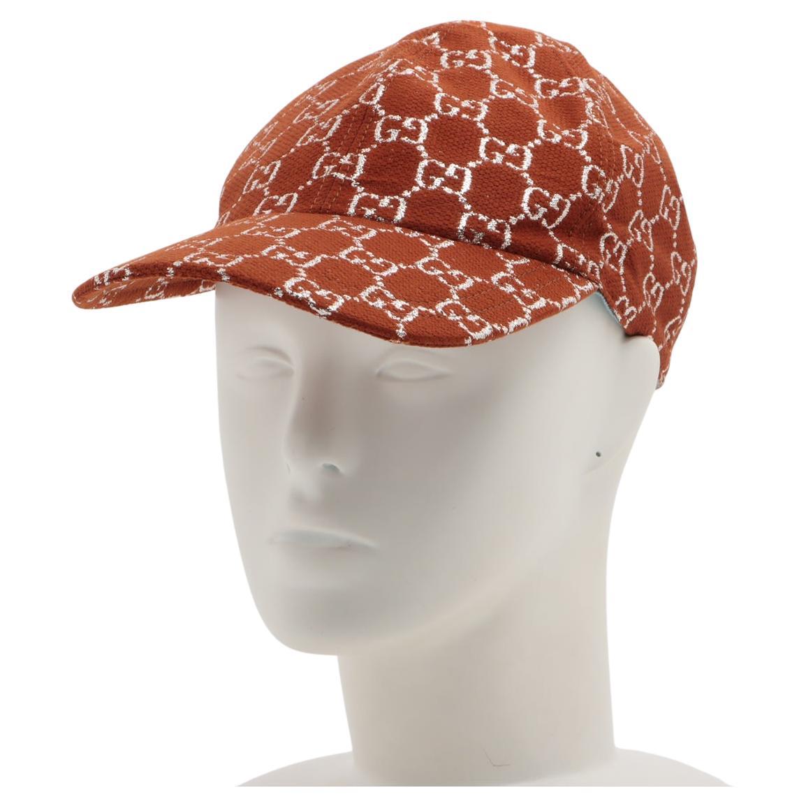 Gucci GG Canvas Cap Rust Brown