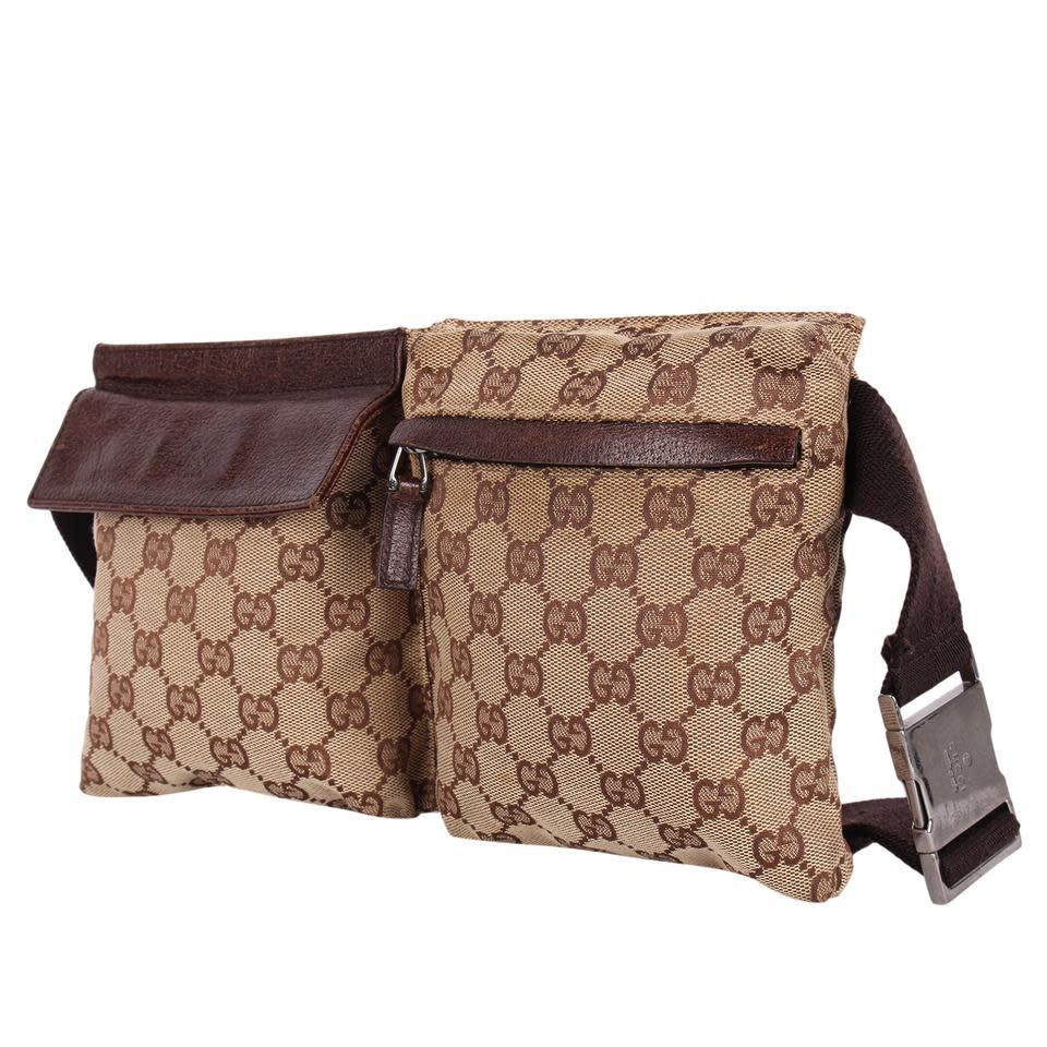 Brown Gucci GG Canvas Fanny Pack Belt Bag