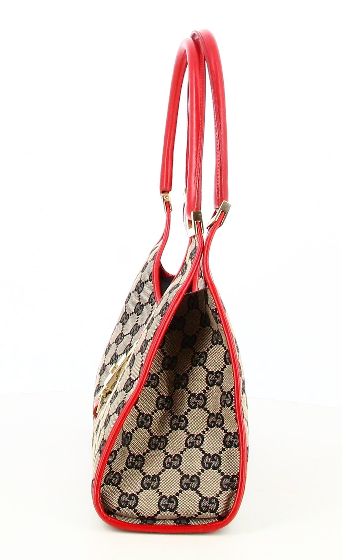Women's Gucci GG Canvas Handbag Jackie Bardot For Sale