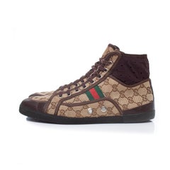 Gucci, GG canvas high top trainers