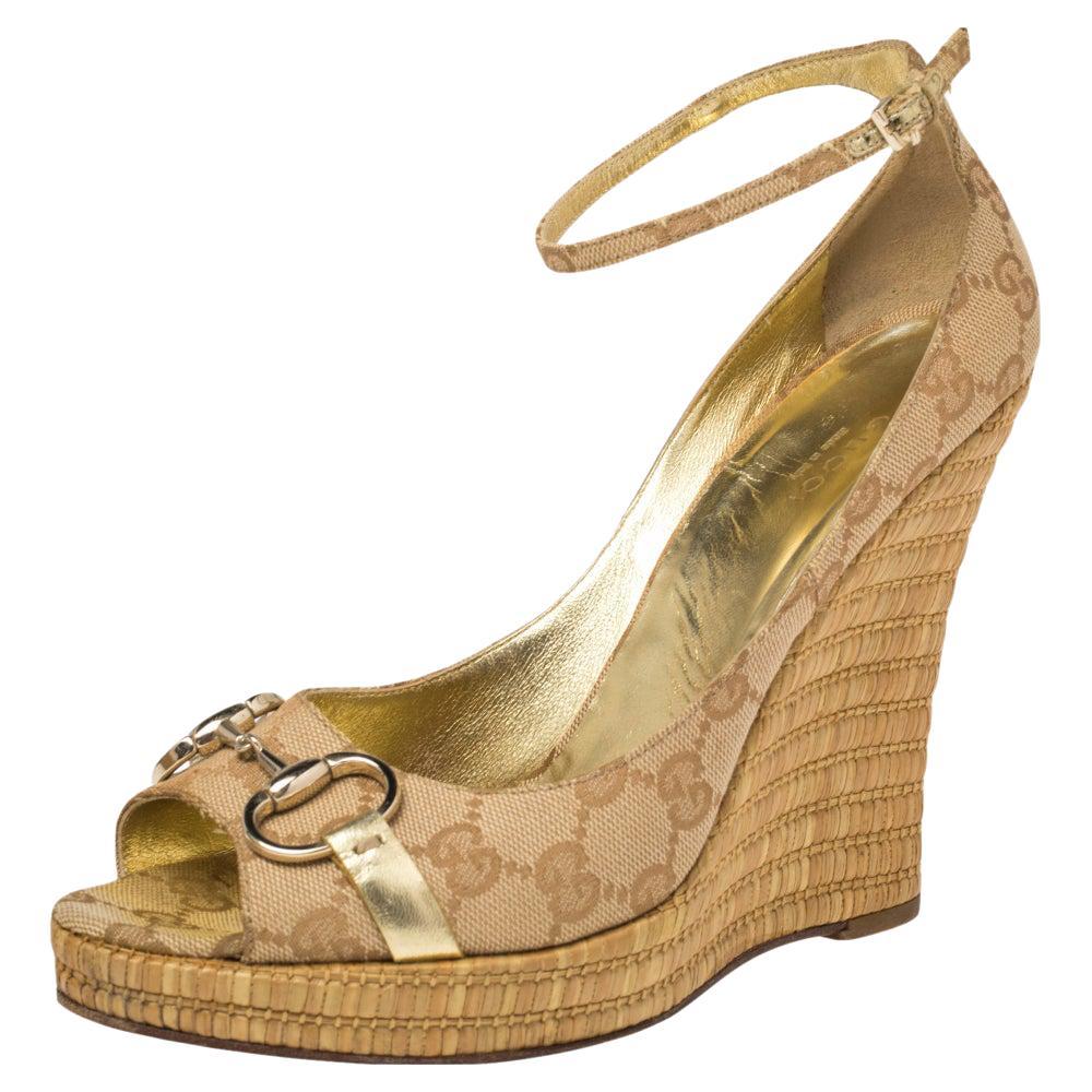 Gucci Horsebit Sandals brown at 1stDibs