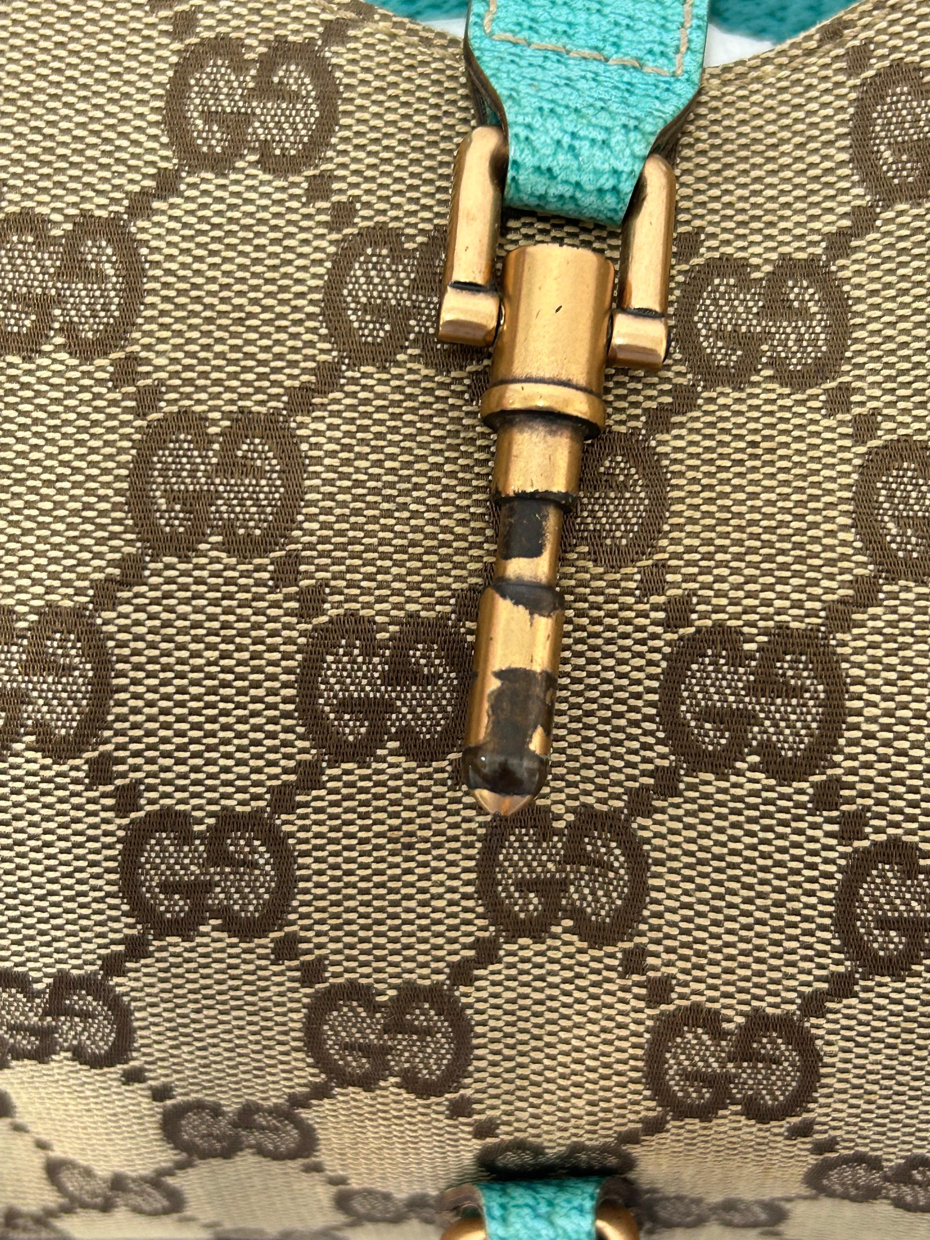 Gucci GG Canvas Jackie O Hobo Bag 13