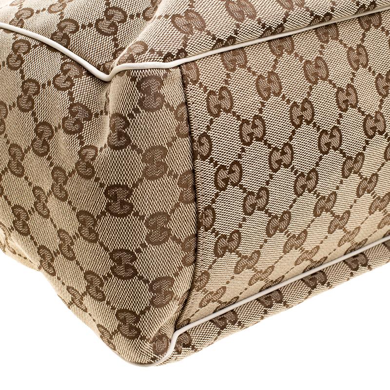 Gucci GG Canvas Large Positano Scarf Tote 2