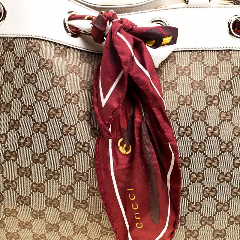 gucci tote bag with scarf