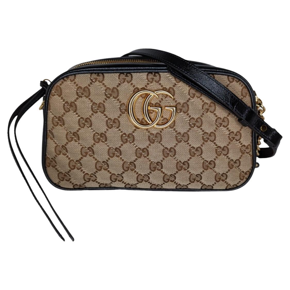 Gucci GG Canvas Marmont Small Shoulder Bag at 1stDibs