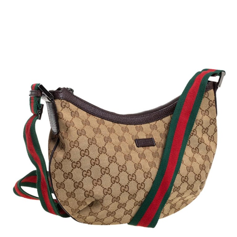 Gucci GG Canvas Medium Web Messenger Bag at 1stDibs | gucci web messenger  bag, gucci gg canvas messenger bag, gucci crossbody messenger bag