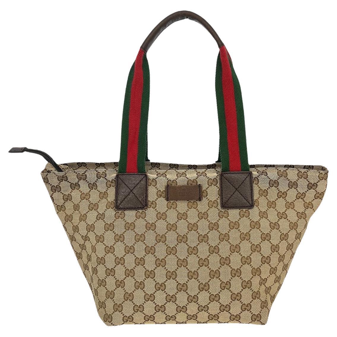 Gucci GG Medium Web-Tasche aus Segeltuch im Angebot