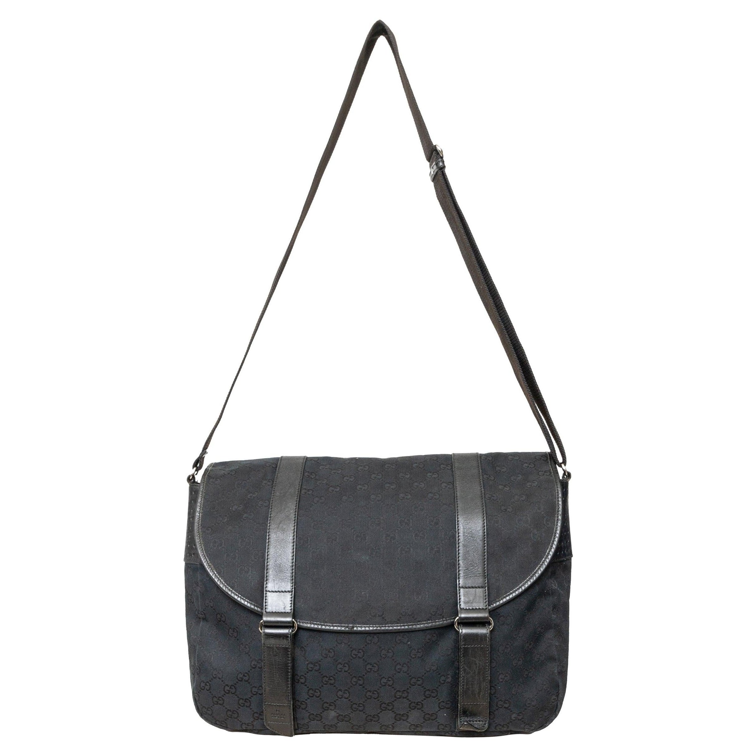 Bolso Mensajero Gucci GG Canvas - '10s