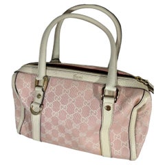 Gucci GG Canvas Mini Boston Bag simple in Excellent condition like New