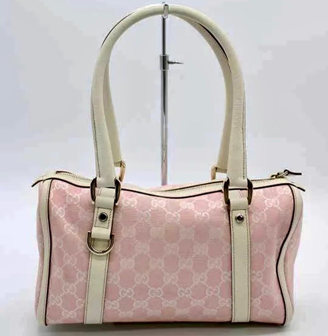 Gucci GG Canvas Mini Boston Bag simple in Excellent condition like New 2