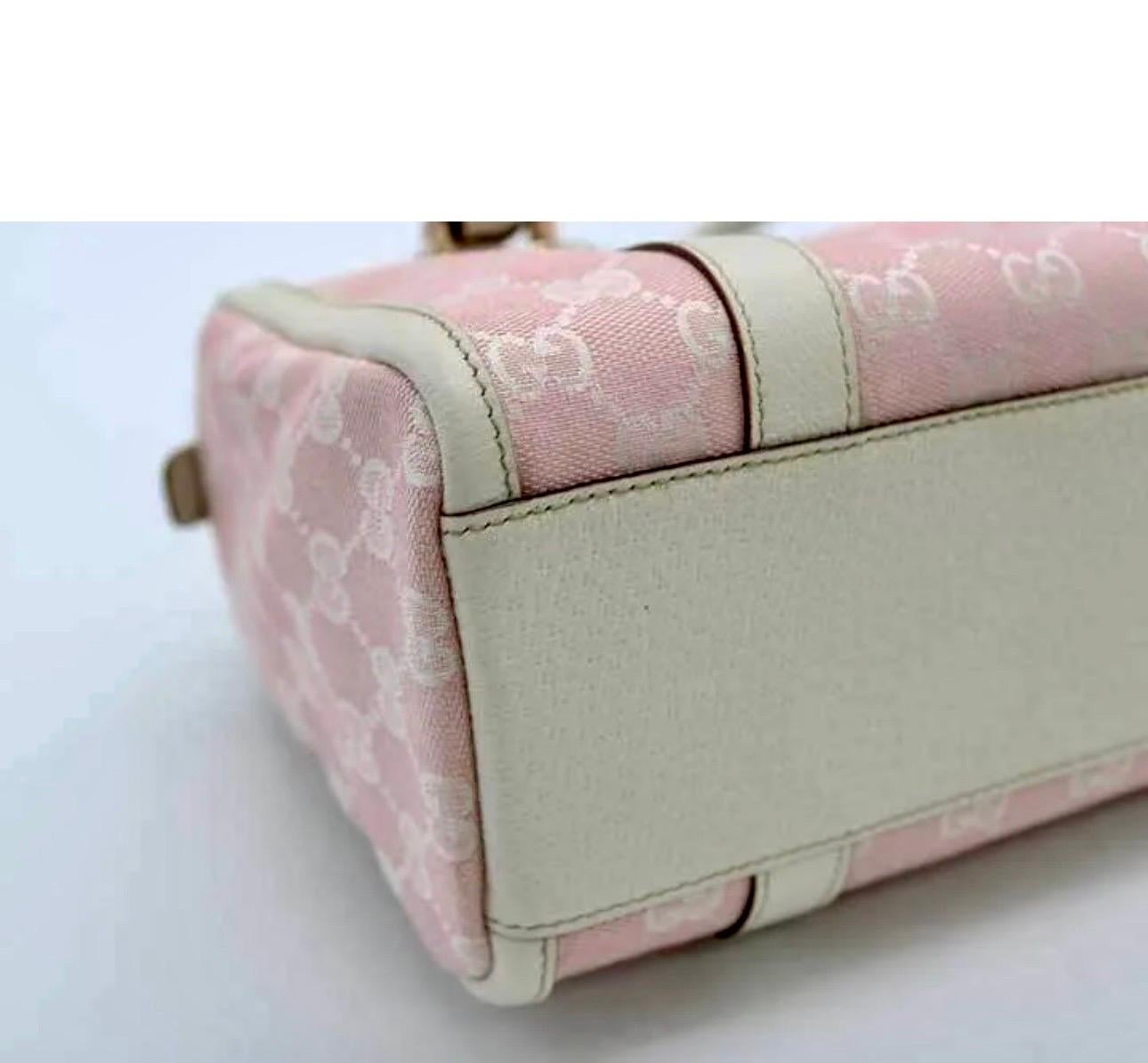 Gucci GG Canvas Mini Boston Bag simple in Excellent condition like New 3