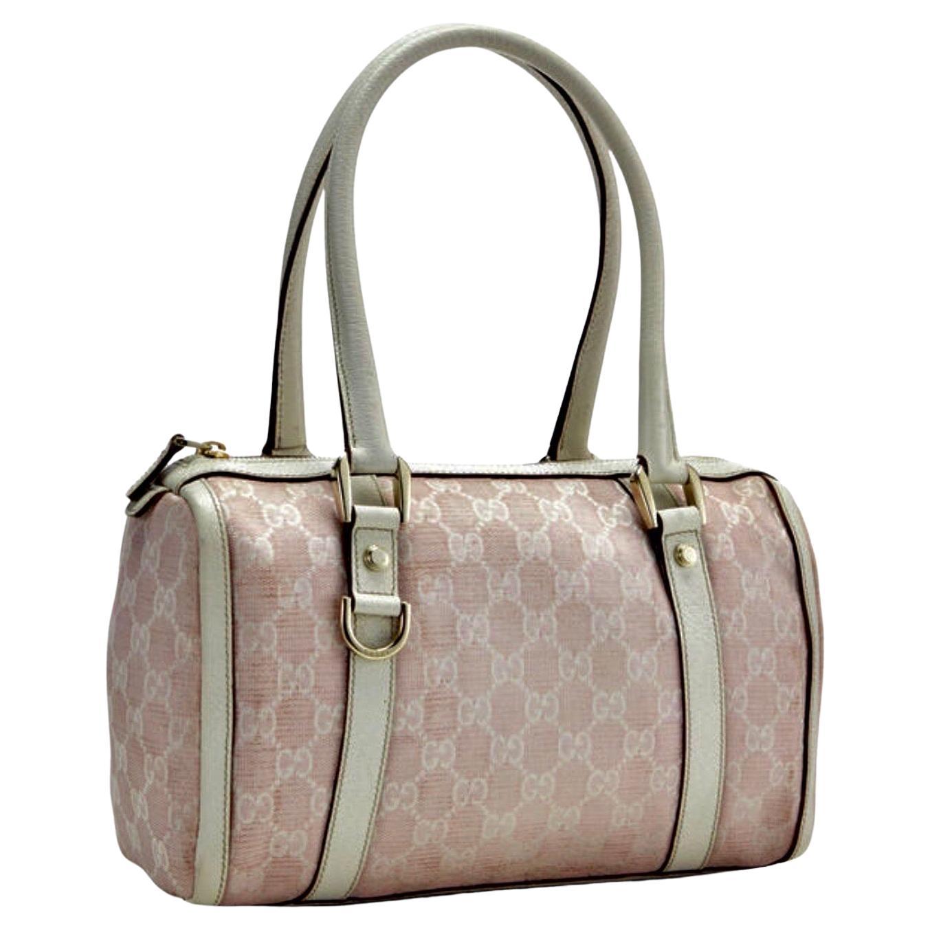 Mini Two Tone Boston Bag pink