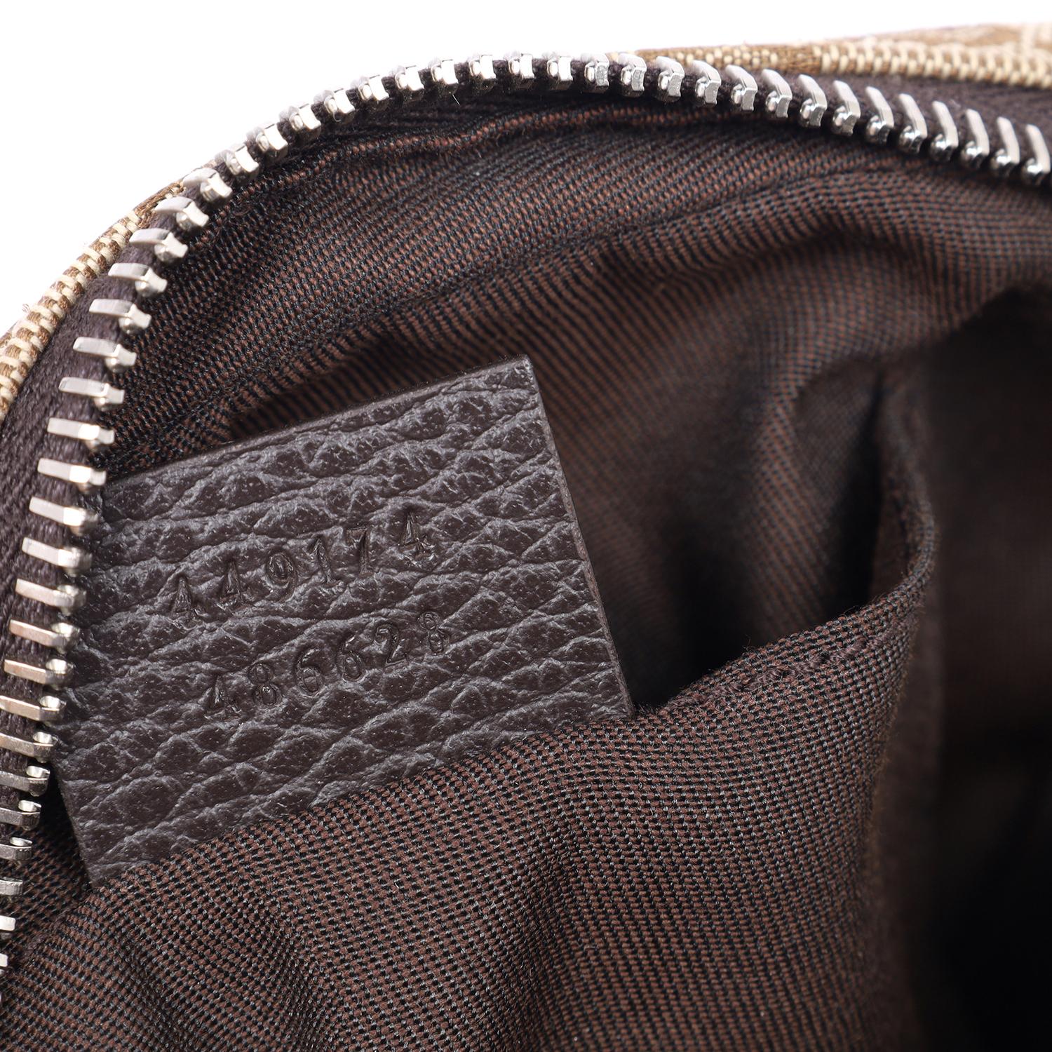 Gucci GG Canvas Monogram Belt Bag Brown For Sale 6